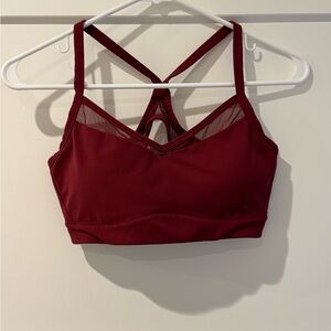 Athleta Burgundy Strappy Bralette